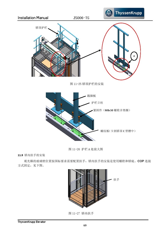 无机房电梯安装结构图图片